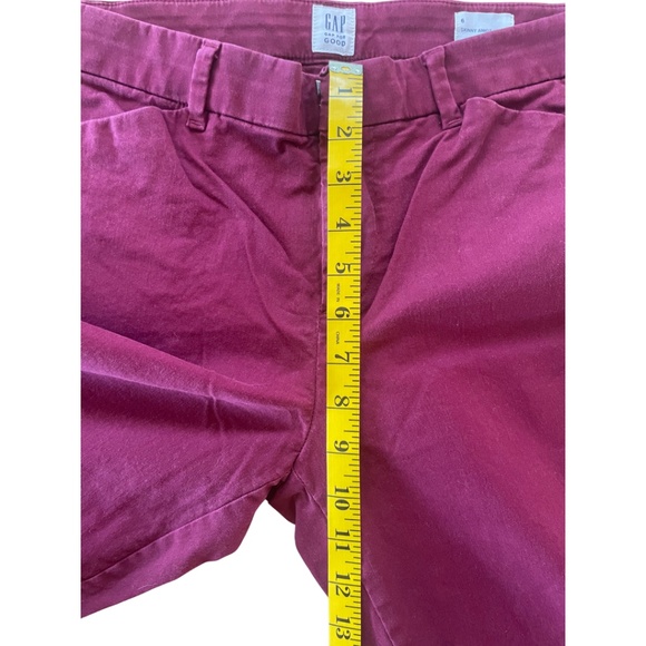Gap Skinny Ankle Khaki in Burgundy Size 6 - Picture 5 of 7